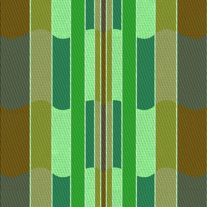 Machine Washable Transitional Green Rug, wshpat1430grn