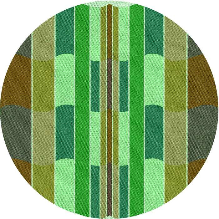 Square Patterned Green Rug, pat1430grn