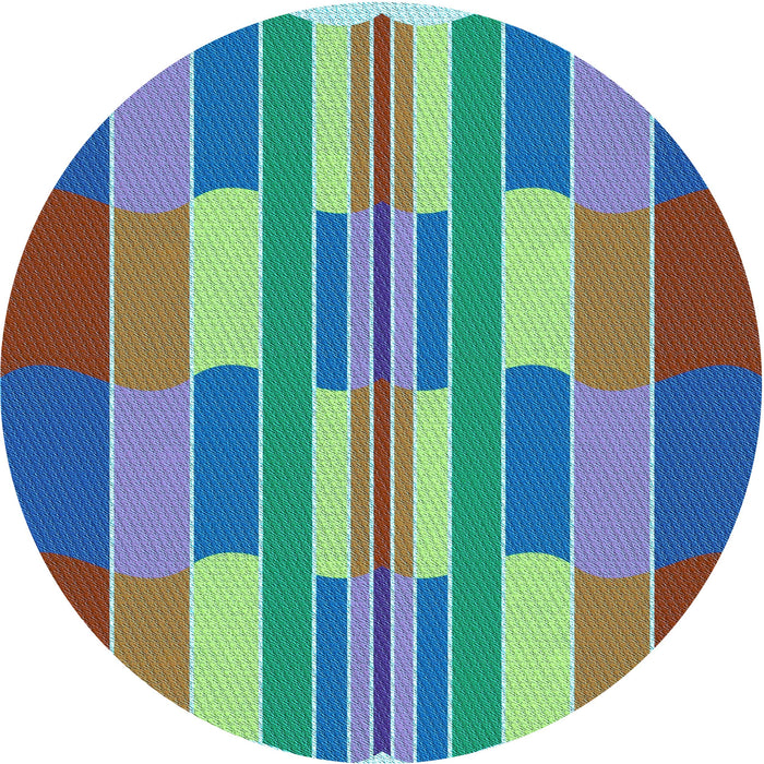 Square Machine Washable Transitional Viola Purple Rug in a Living Room, wshpat1430lblu