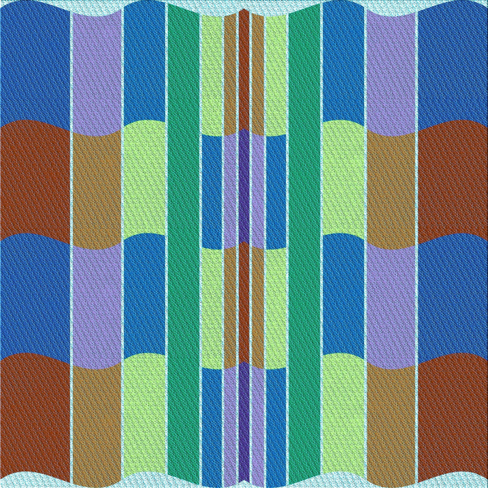 Round Patterned Viola Purple Rug, pat1430lblu