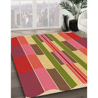 Patterned Bronze Brown Rug, pat1430org