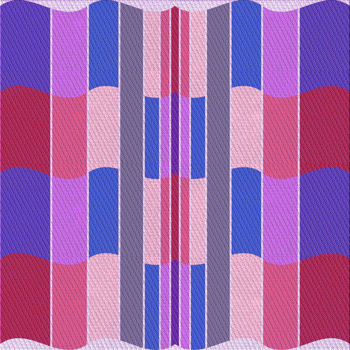 Round Patterned Medium Violet Red Pink Rug, pat1430pur