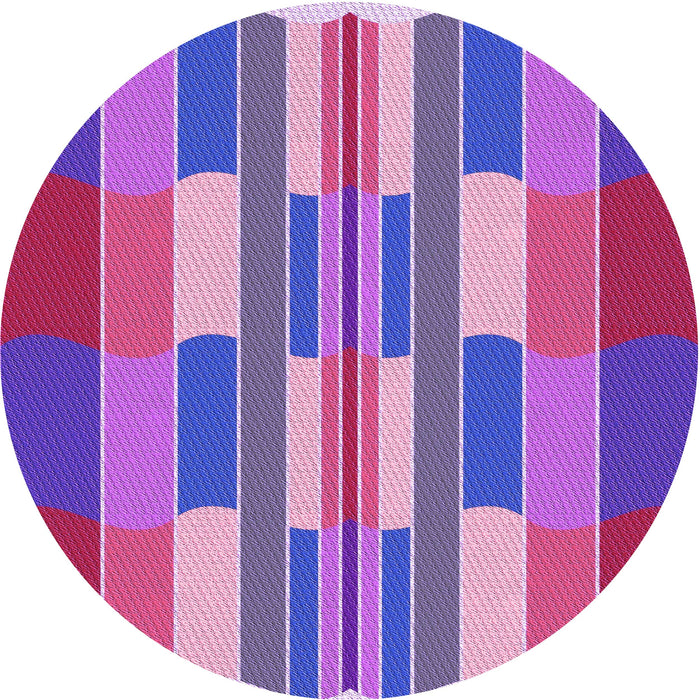 Square Machine Washable Transitional Medium Violet Red Pink Rug in a Living Room, wshpat1430pur