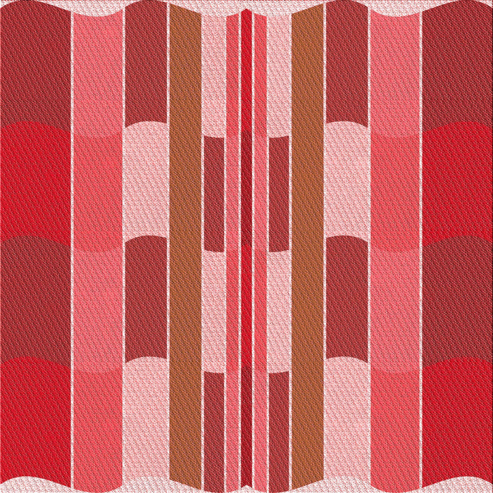 Round Patterned Red Rug, pat1430rd