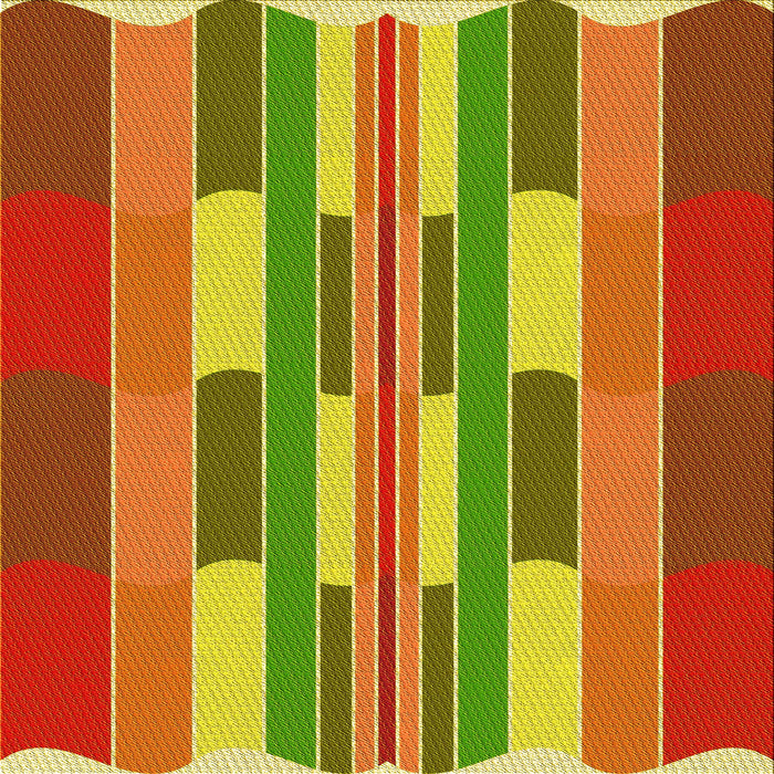 Round Patterned Green Rug, pat1430yw