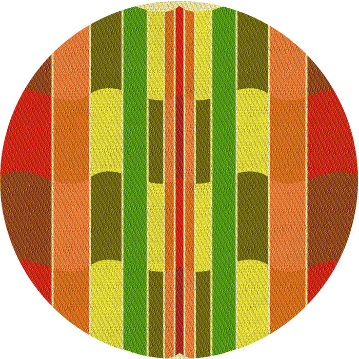 Square Machine Washable Transitional Green Rug in a Living Room, wshpat1430yw