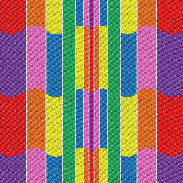 Patterned Pink Violet Pink Modern Rug, pat1430