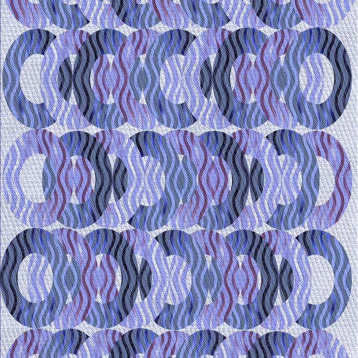 Patterned Slate Blue Rug, pat1431blu