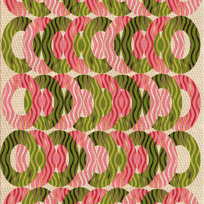 Patterned Chestnut Red Rug, pat1431org