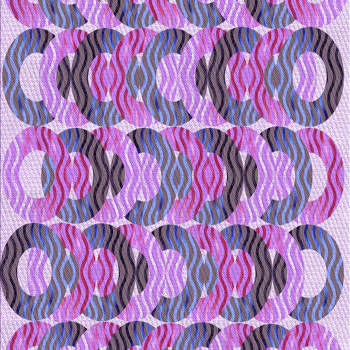 Patterned Orchid Purple Rug, pat1431pur