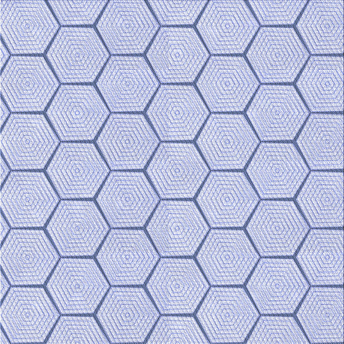 Round Patterned Sky Blue Rug, pat1432blu