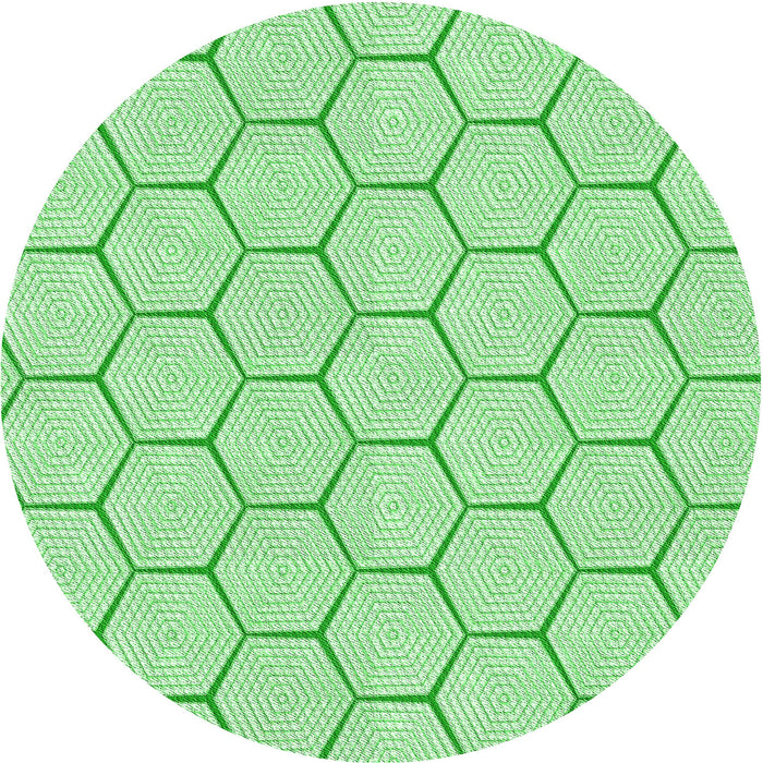 Square Machine Washable Transitional Green Rug in a Living Room, wshpat1432grn