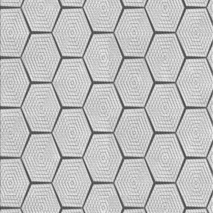 Patterned Platinum Gray Rug, pat1432gry