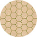 Square Patterned Golden Blonde Gold Rug, pat1432org