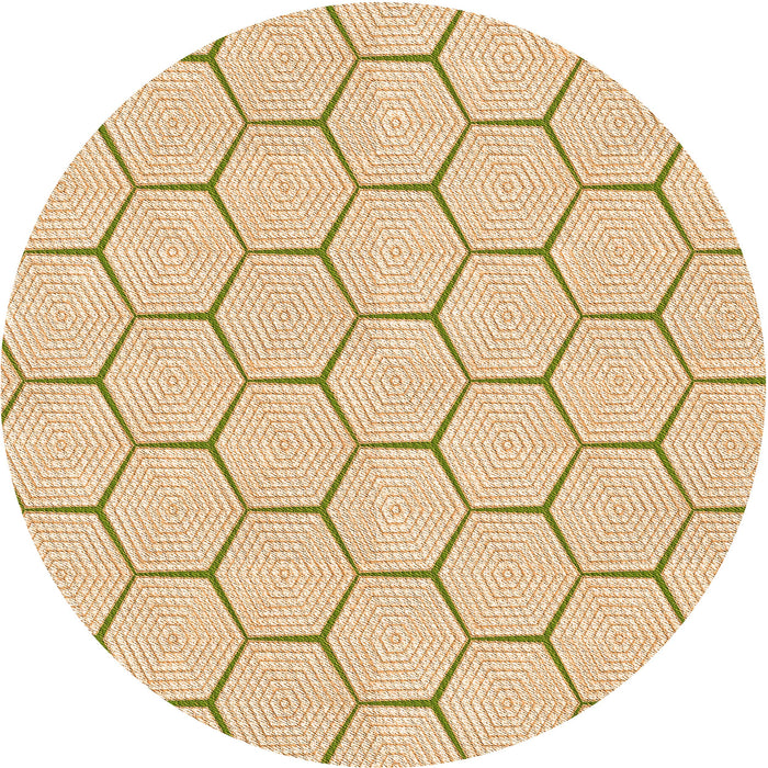 Square Machine Washable Transitional Golden Blonde Gold Rug in a Living Room, wshpat1432org