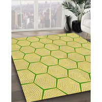 Patterned Brown Rug, pat1432yw