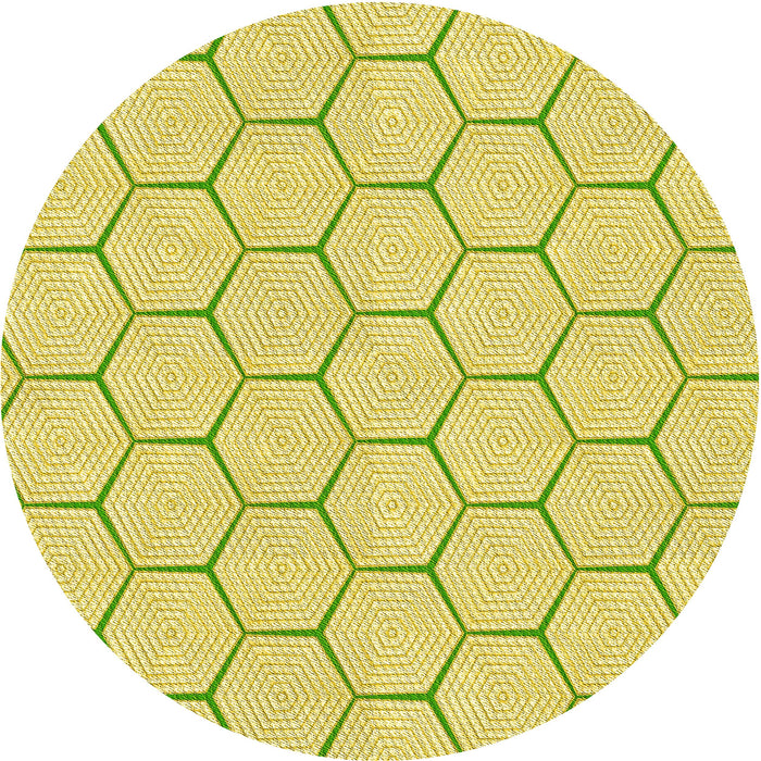 Square Patterned Brown Rug, pat1432yw