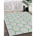 Machine Washable Transitional Light Rose Green Rug in a Family Room, wshpat1432