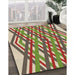 Machine Washable Transitional Sienna Brown Rug in a Family Room, wshpat1433brn