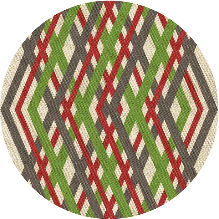 Square Patterned Sienna Brown Rug, pat1433brn