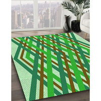 Patterned Jade Green Rug, pat1433grn