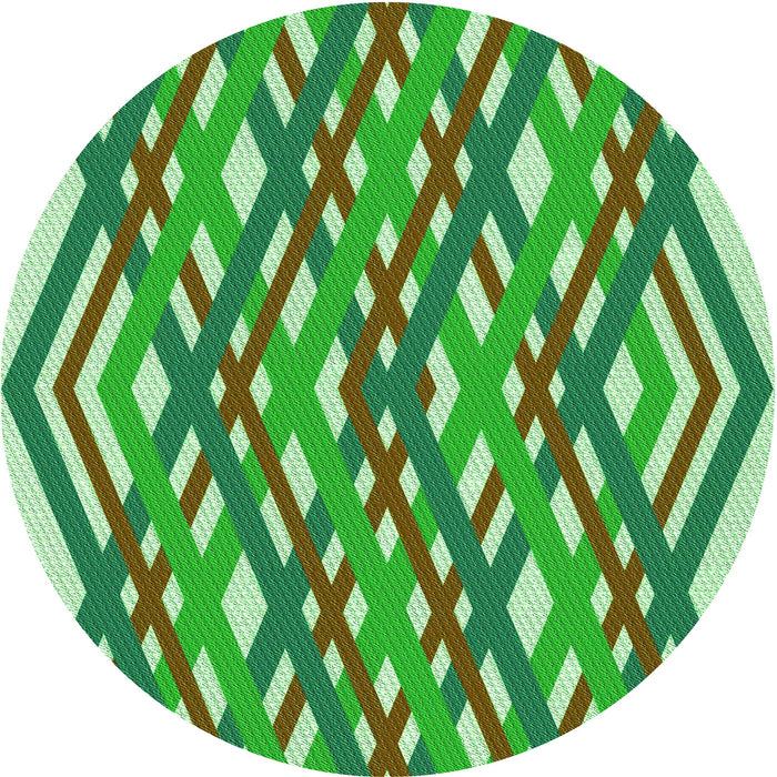 Square Patterned Jade Green Rug, pat1433grn