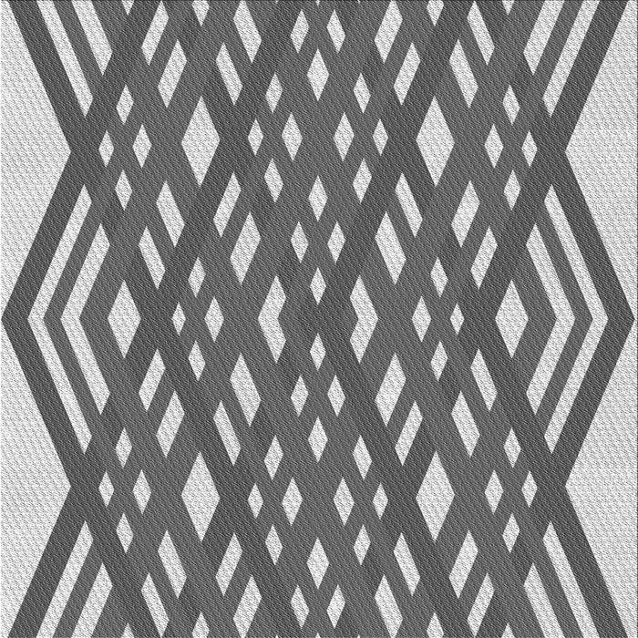 Round Patterned Cloud Gray Rug, pat1433gry