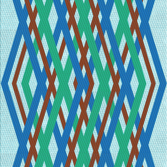 Machine Washable Transitional Azure Blue Rug, wshpat1433lblu