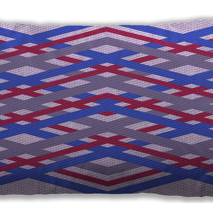 Patterned Rectangular Bright Lilac Purple Lumbar Throw Pillow, 13 inch by 19 inch, lbpat1433pur