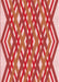 Patterned Light Salmon Pink Rug, pat1433rd