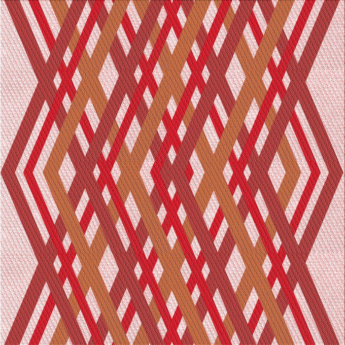 Round Patterned Light Salmon Pink Rug, pat1433rd