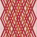 Round Patterned Light Salmon Pink Rug, pat1433rd