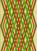 Patterned Yellow Green Rug, pat1433yw