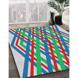 Machine Washable Transitional Blue Green Rug in a Family Room, wshpat1433