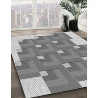 Patterned Silver Gray Rug, pat1434gry