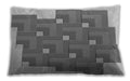 Patterned Rectangular Silver Gray Lumbar Throw Pillow, 13 inch by 19 inch, lbpat1434gry