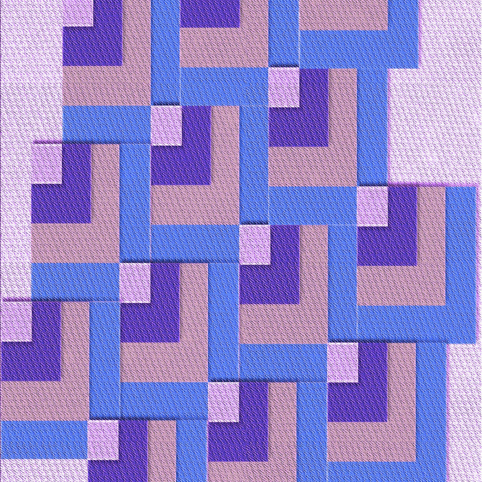 Patterned Mauve Purple Rug, pat1434pur