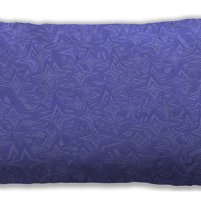 Patterned Rectangular Light Slate Blue Lumbar Throw Pillow, 13 inch by 19 inch, lbpat1435blu