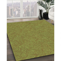 Patterned Pistachio Green Rug, pat1435grn