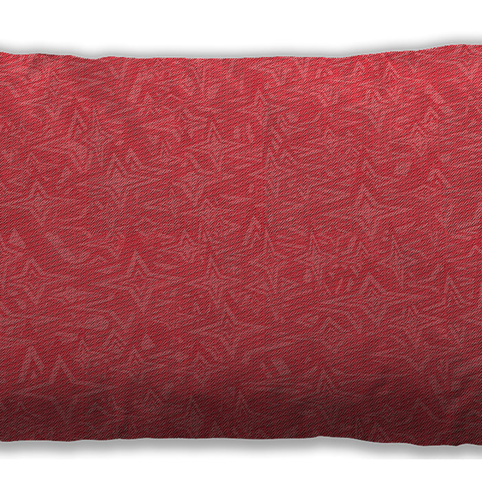 Patterned Rectangular Red Lumbar Throw Pillow, 13 inch by 19 inch, lbpat1435rd