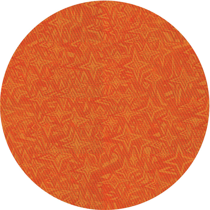 Square Machine Washable Transitional Orange Red Orange Rug in a Living Room, wshpat1435yw