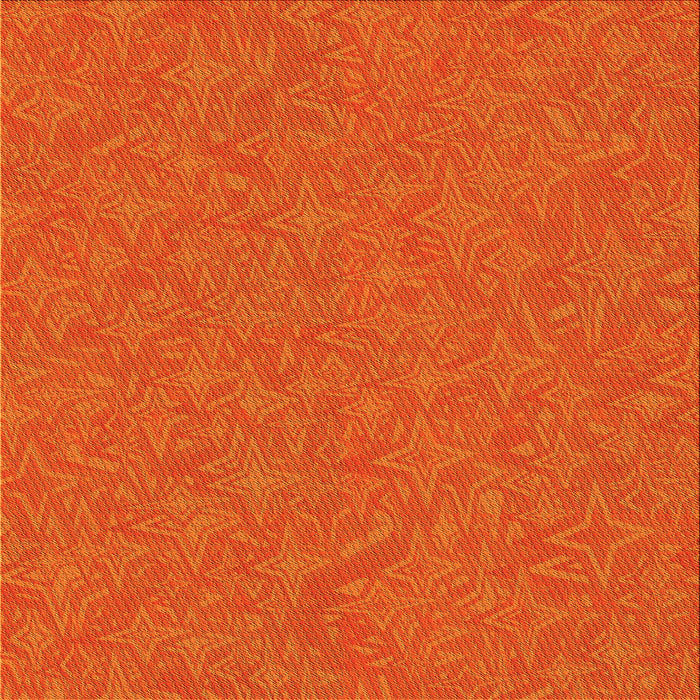 Round Patterned Orange Red Orange Rug, pat1435yw