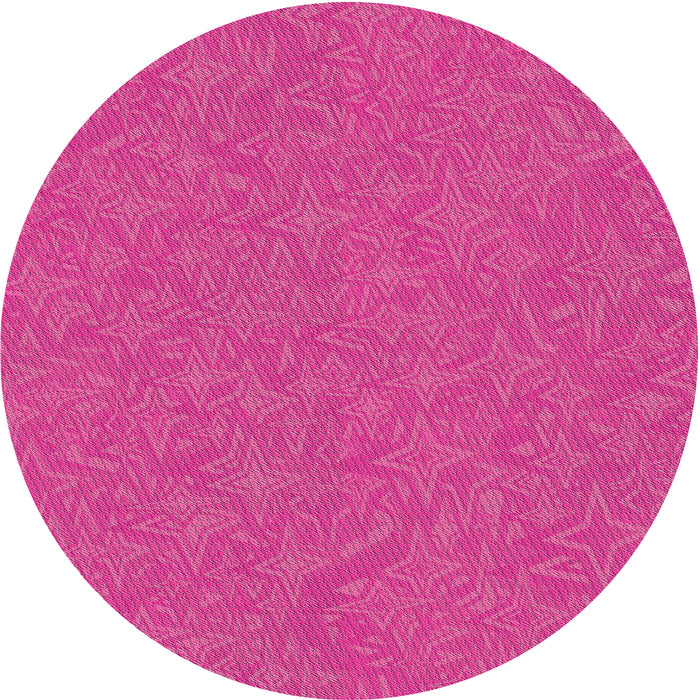 Square Machine Washable Transitional Deep Pink Rug, wshpat1435