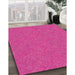 Patterned Deep Pink Novelty Rug in Family Room, pat1435