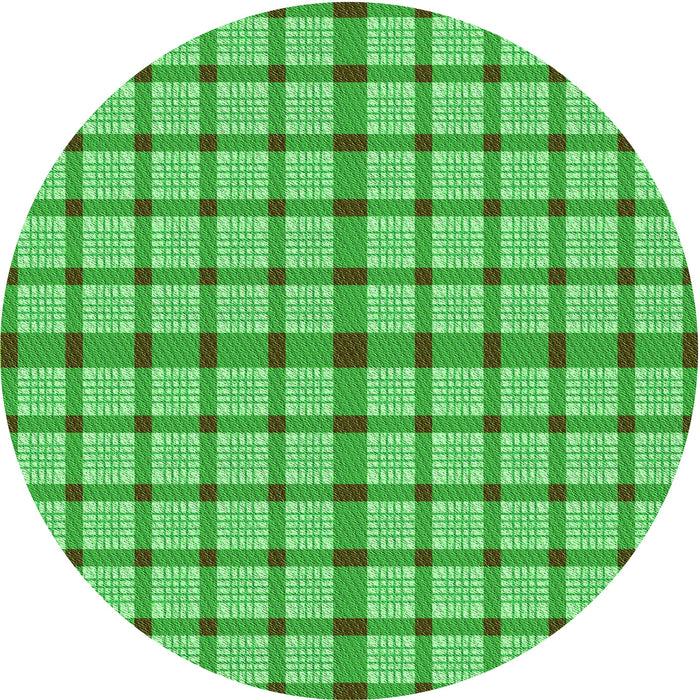 Square Patterned Neon Green Rug, pat1436grn
