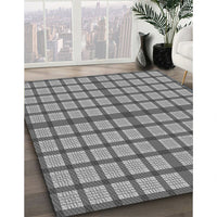 Patterned Carbon Gray Rug, pat1436gry