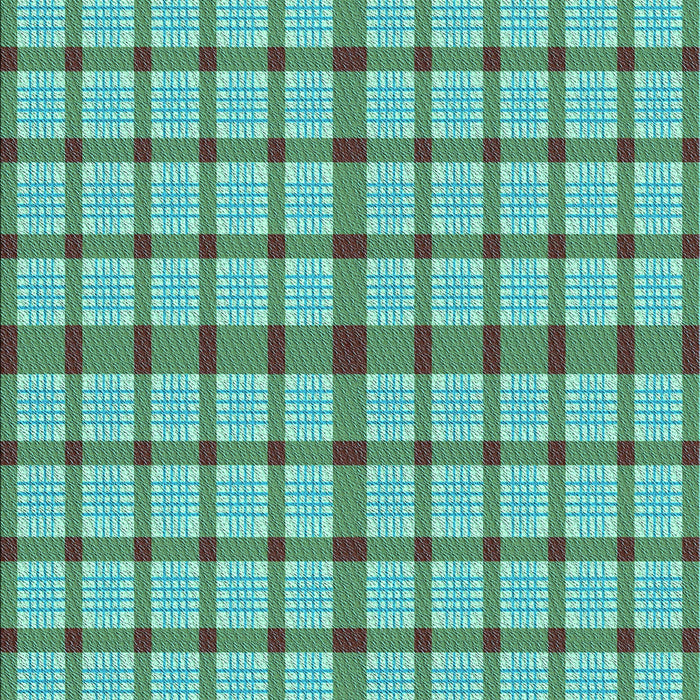 Patterned Turquoise Green Rug, pat1436lblu