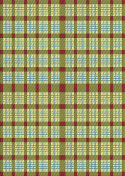 Patterned Green Novelty Rug, pat1436