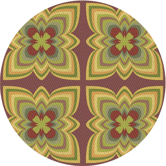 Square Machine Washable Transitional Sienna Brown Rug in a Living Room, wshpat1437brn