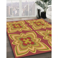 Patterned Red Rug, pat1437org